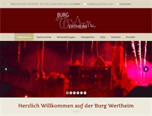 Tablet Screenshot of burgwertheim.com